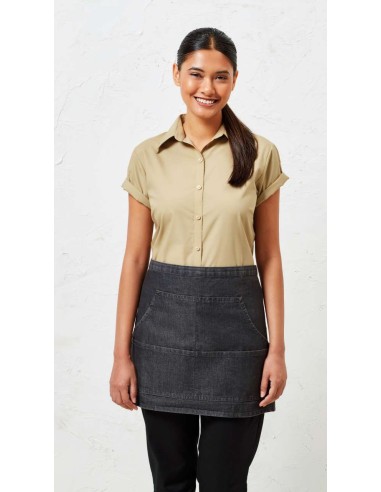 PRE-PR125-Jeans Stitch Denim Waist Apron